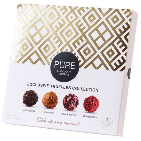 Pure - Exclusive - Trüffelkrémes Csokoládé Válogatás (16db) 135g - selection.hu